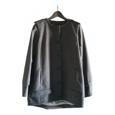 Pre-owned Mauro Grifoni Wool Coat In Grey