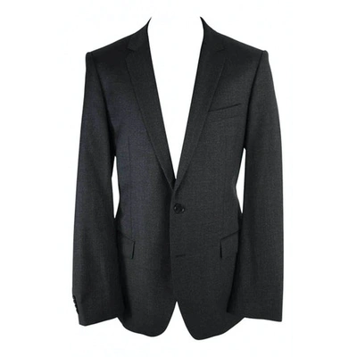 Pre-owned Hugo Boss Wool Jacket In Grey