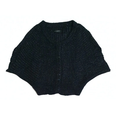 Pre-owned Bruuns Bazaar Wool Cardigan In Black