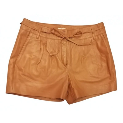 Pre-owned Bruuns Bazaar Leather Short Pants In Other