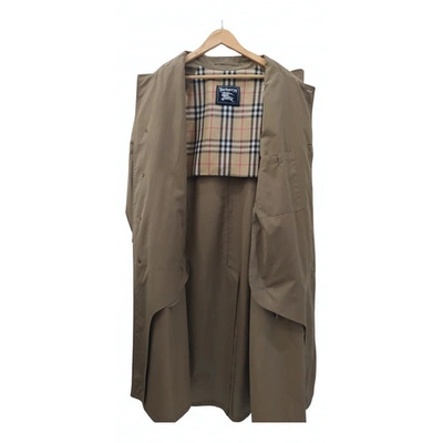 Pre-owned Burberry Trench In Brown