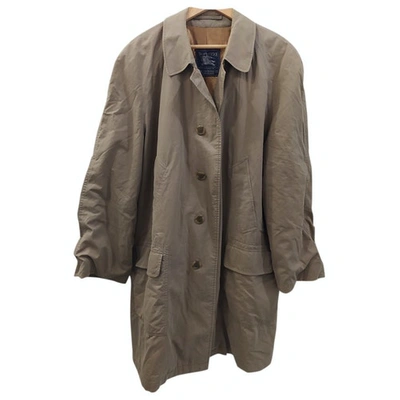 Pre-owned Burberry Brown Cotton Coat