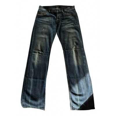 Pre-owned Guess Blue Cotton Jeans