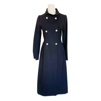 Pre-owned Tracy Reese Wool Coat In Black