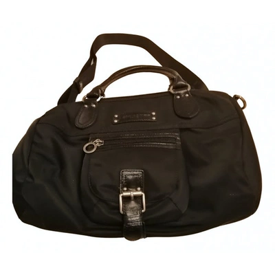 Pre-owned Lancaster Cloth Handbag In Black