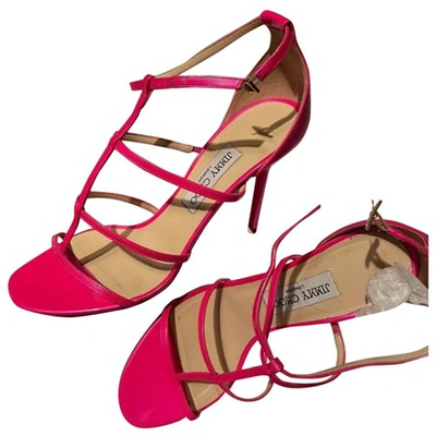 Pre-owned Jimmy Choo Leather Sandal In Pink