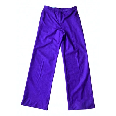 Pre-owned Jil Sander Large Pants In Purple