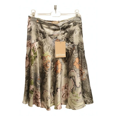 Pre-owned Galliano Multicolour Silk Skirt