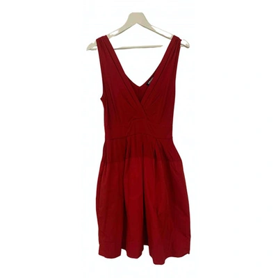 Pre-owned Dkny Mid-length Dress In Red