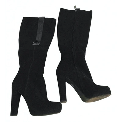 Pre-owned Calvin Klein Boots In Black