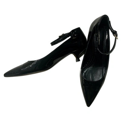 Pre-owned Liviana Conti Patent Leather Heels In Black