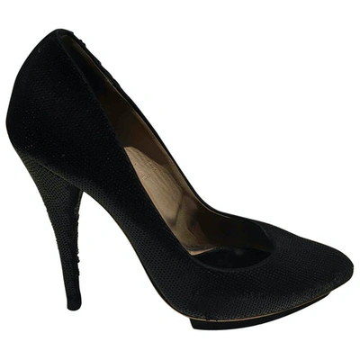 Pre-owned Mcq By Alexander Mcqueen Cloth Heels In Black