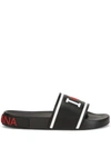 Dolce & Gabbana Saint Barth Slides In Black