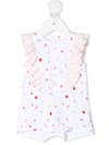 The Marc Jacobs Letter-print Sleeveless Shorties In White
