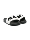 MARNI FLEECED LOGO SLIDES