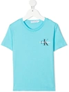 CALVIN KLEIN EMBROIDERED-LOGO COTTON T-SHIRT