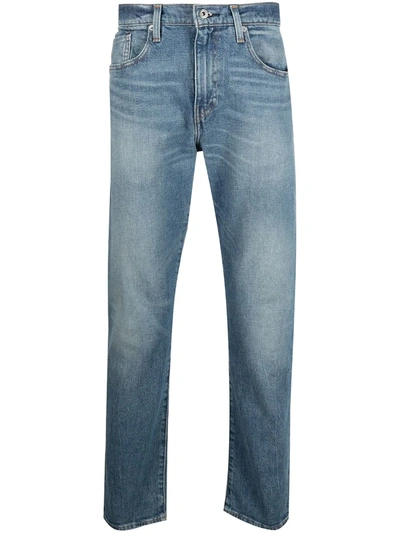 Levi's Mid-rise Straight Leg Jeans In Blue