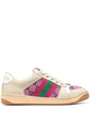 GUCCI SCREENER WEB-STRIPE SNEAKERS