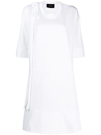 Simone Rocha Bow Detail T-shirt Dress In White