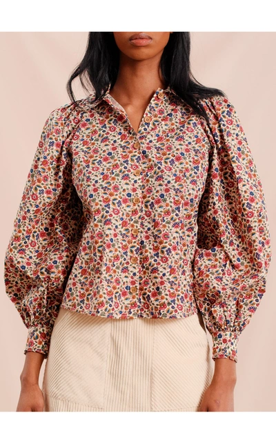 Bytimo Floral Print Cotton Top