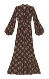 BYTIMO WOMEN'S AUTUMN SATIN MAXI DRESS