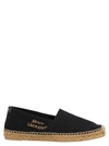 Saint Laurent Women Signature Canvas Espadrilles In Black