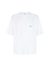 Drôle De Monsieur Logo Chest-pocket Cotton T-shirt In White