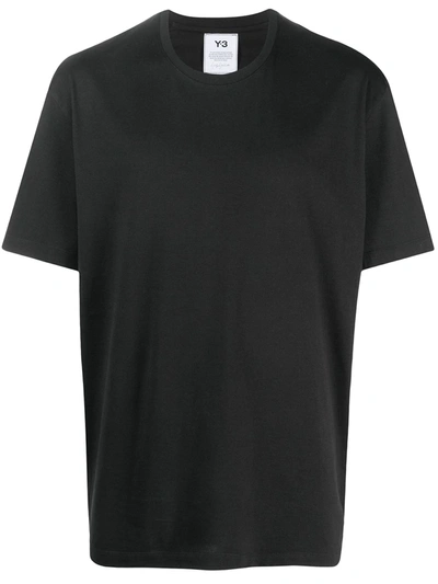 Y-3 Short Sleeve Back Logo T-shirt In Black