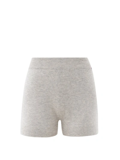 Extreme Cashmere Very Elasticated-waist Cashmere Shorts In Grey