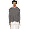 STELLA MCCARTNEY GREY SHARED REGENERATED CASHMERE SWEATER