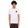 DOLCE & GABBANA WHITE HERALDIC PATCH T-SHIRT