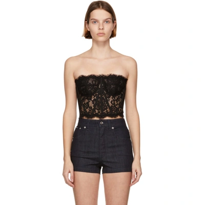 Dolce & Gabbana Dolce E Gabbana Short Galloon Lace Bustier In Black