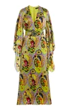 ANDREW GN BELTED SILK DRESS