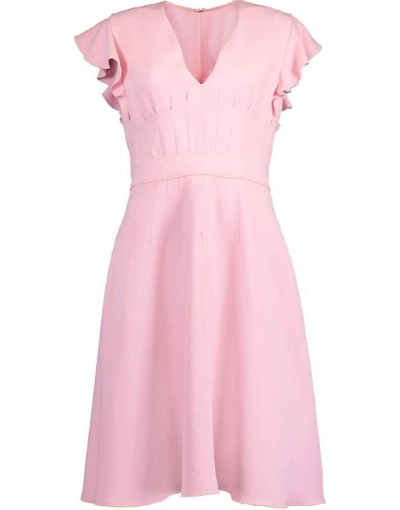 Giambattista Valli Cap Flutter Sleeve Dress In Pink