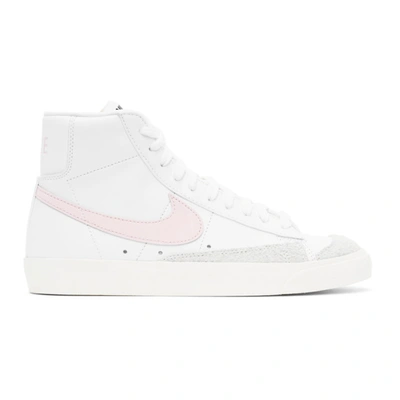 Nike Men's Blazer Mid '77 Vintage Leather High-top Sneakers In White