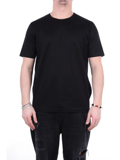 Gran Sasso T-shirt M/m C/logo T-shirt In Black