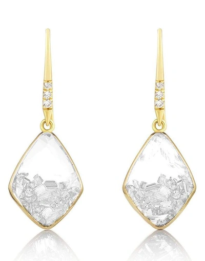 Moritz Glik 18-karat Gold, Sapphire And Diamond Earrings In Yg