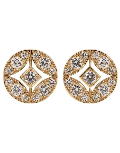 Mariani 18kt Rose Gold Diamond Lucilla Stud Earrings In Rosegold