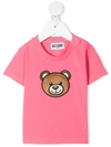 MOSCHINO SIGNATURE TEDDY LOGO APPLIQUE T-SHIRT