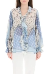 ETRO ETRO PRINTED RUFFLED BLOUSE