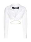 JACQUEMUS JACQUEMUS LA CHEMISE LAURIER CROPPED SHIRT