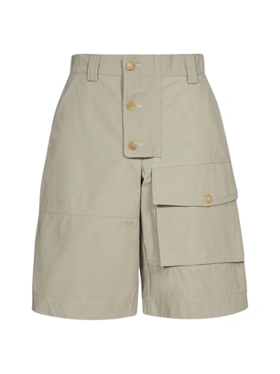 Jacquemus Grey 'le Short Laurier' Shorts In Green