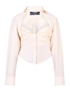 JACQUEMUS JACQUEMUS SWEETHEART NECKLINE SHIRT