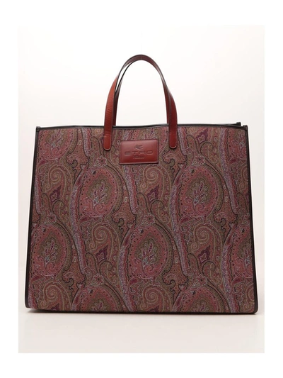 Etro Paisley Patterned Tote Bag In Multi