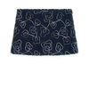 IL GUFO IL GUFO BLUE EMBROIDERED WOOL SKIRT,A19GN153W5013-491