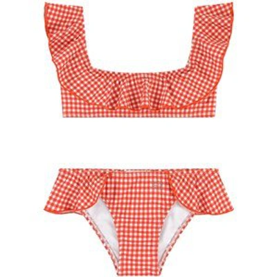 Sonia Rykiel Babies'  Gingham Bikini In Red