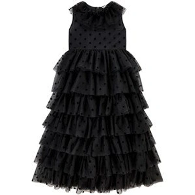 Sonia Rykiel Babies'  Long Tulle Dress In Black