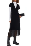Rick Owens Paneled Crushed-velvet Tunic In Black