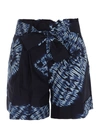 P.a.r.o.s.h Printed Poplin Shorts  Nd Parosh Donna Xs In Blue