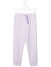 Dolce & Gabbana Kids' Girl's Drawstring Jersey Jogger Pants In Medium Pink